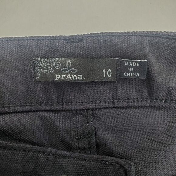 Prana Jenna Moto Stretch Coal Pants Size 10 - Picture 11 of 13